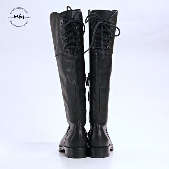 Cole Haan Air Kensington Leather Tall Boots Black Women 6.5 - Picture 6 of 13